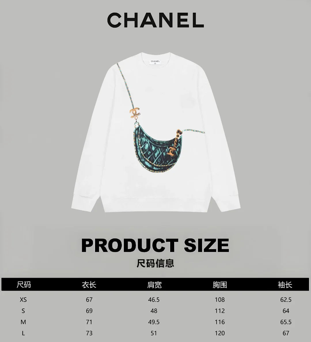 Printed looped long sleeved hoodie