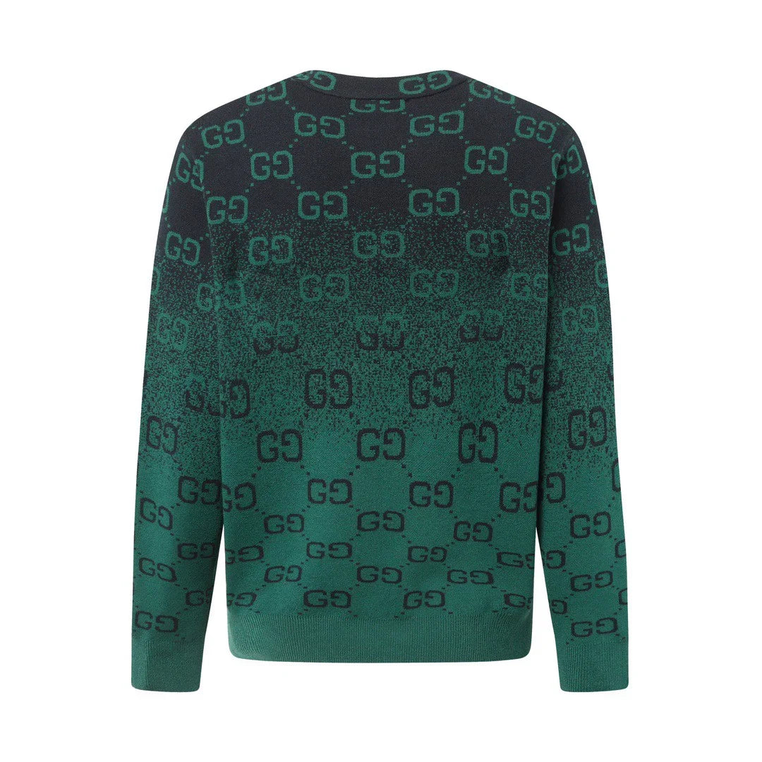 Knitted round neck sweater