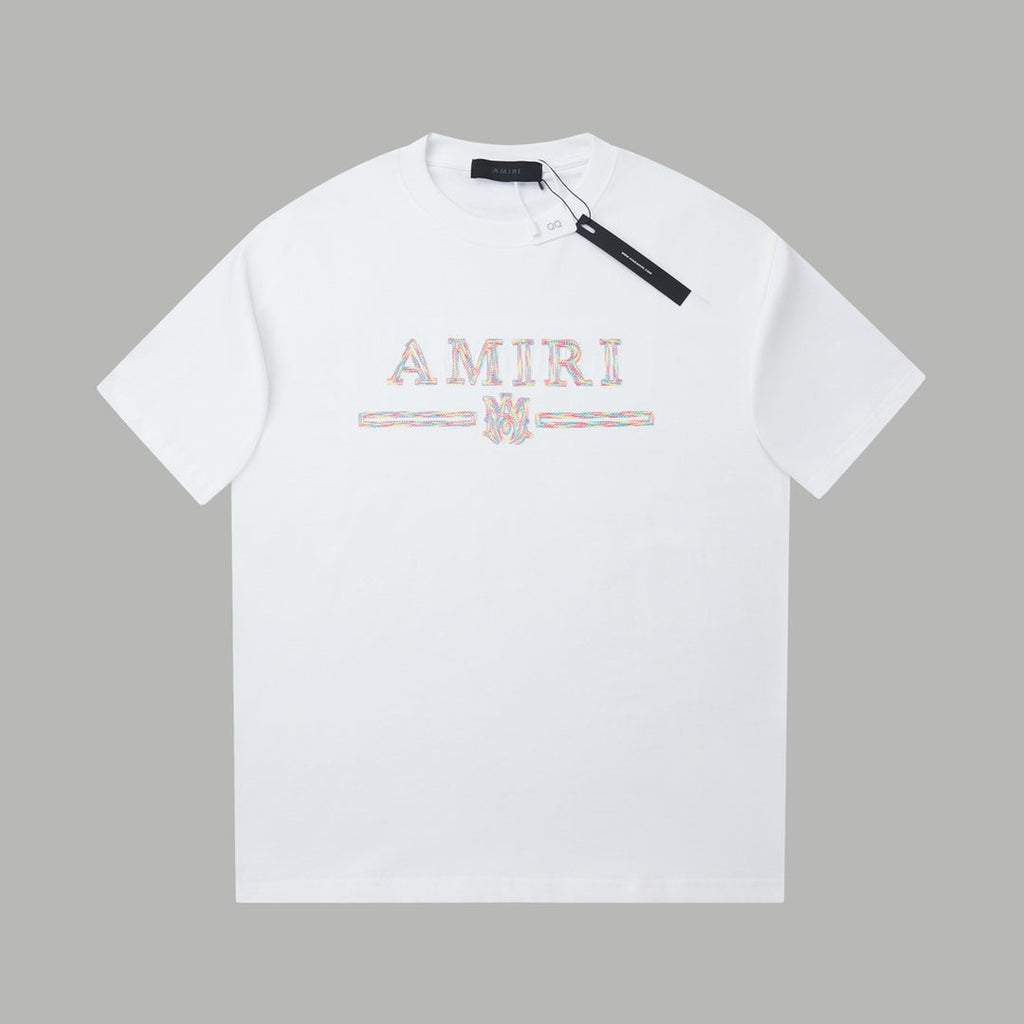 Early Spring New Embroidered Letter T-shirt