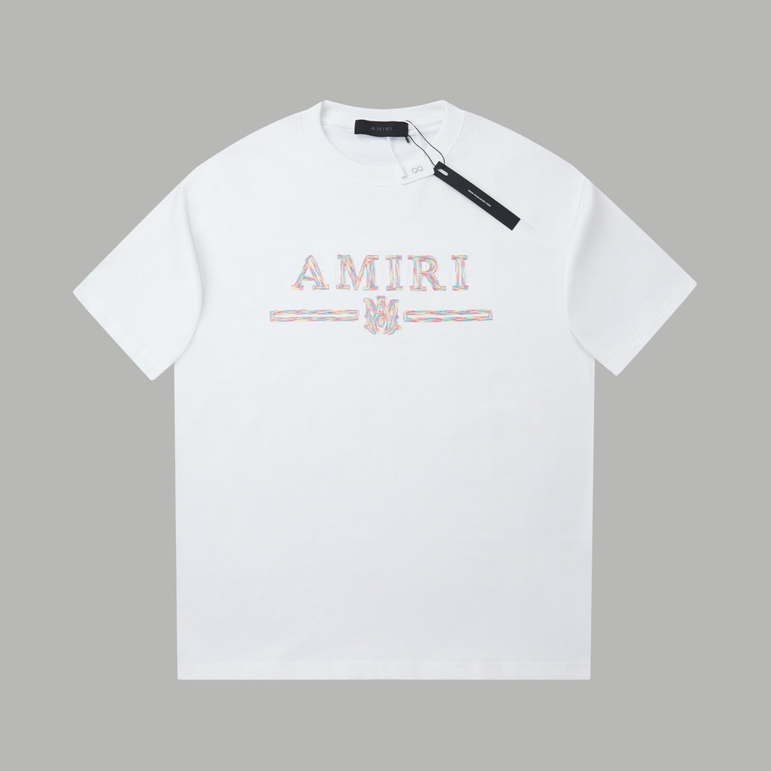 Early Spring New Embroidered Letter T-shirt