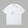 Early spring new patch embroidered letter T-shirt