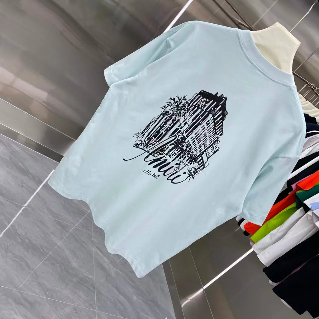 Printed short sleeved T-shirt