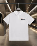 New knitted casual short sleeved polo shirt