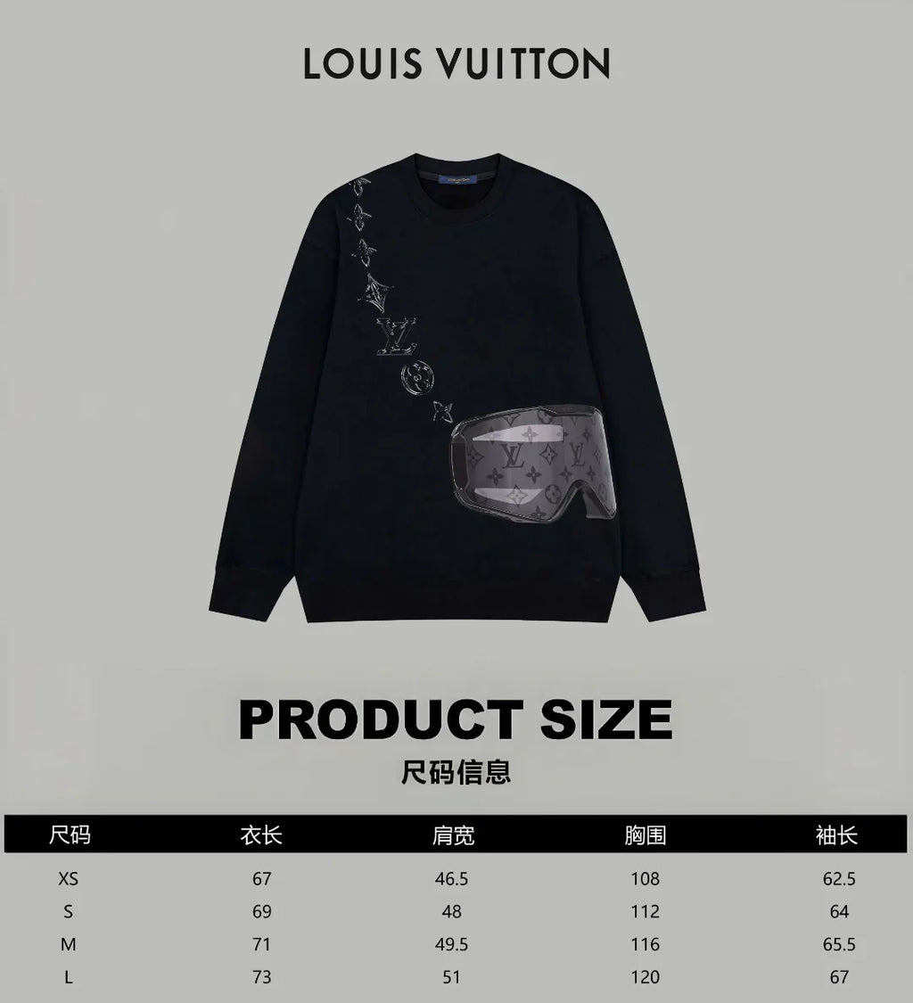Printed looped long sleeved hoodie