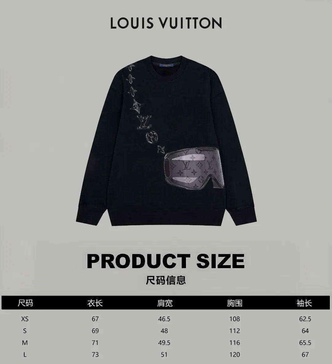 Printed looped long sleeved hoodie