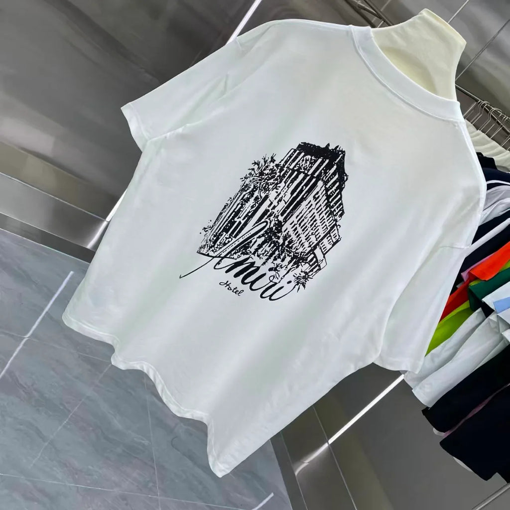 Printed short sleeved T-shirt