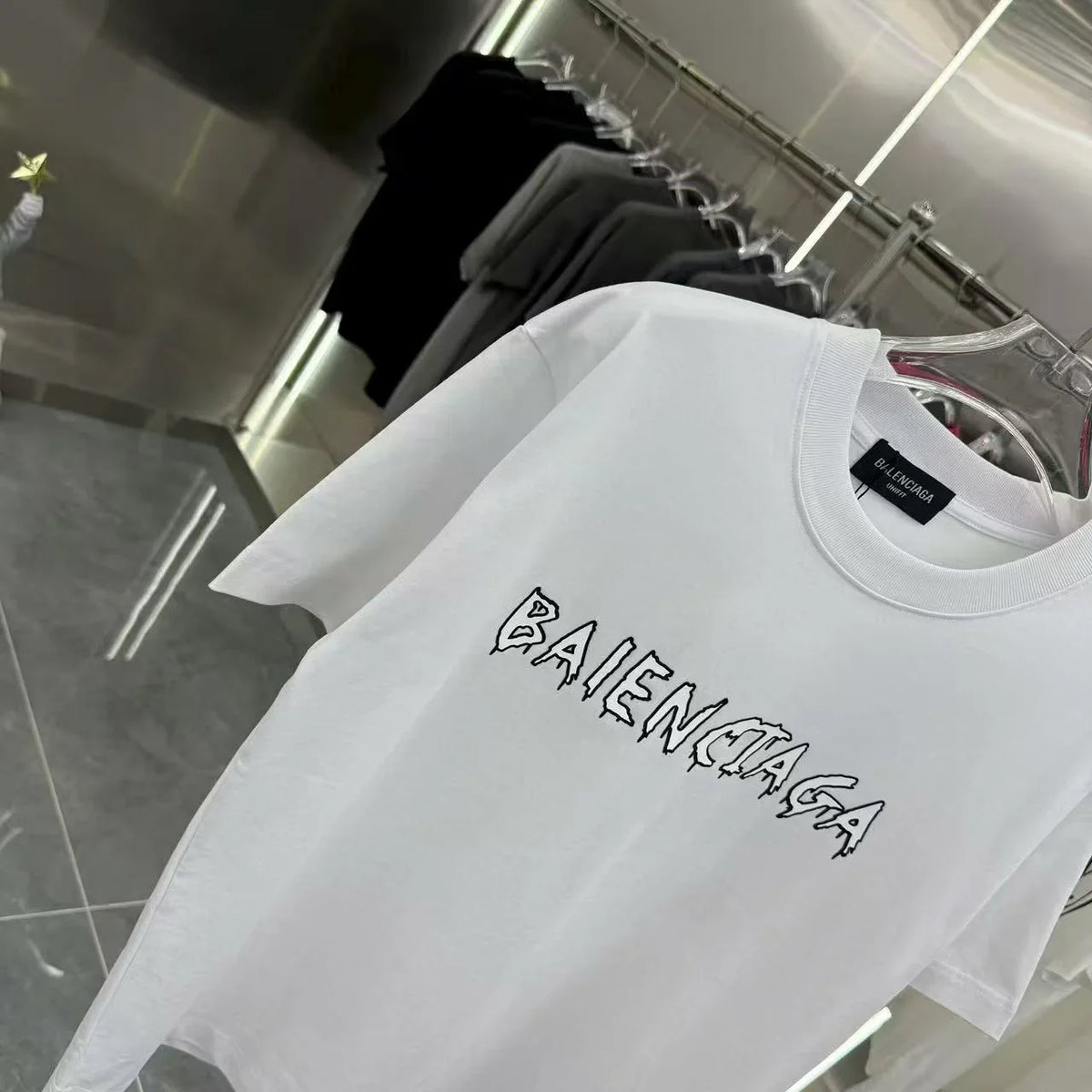 New flocking short sleeved T-shirt