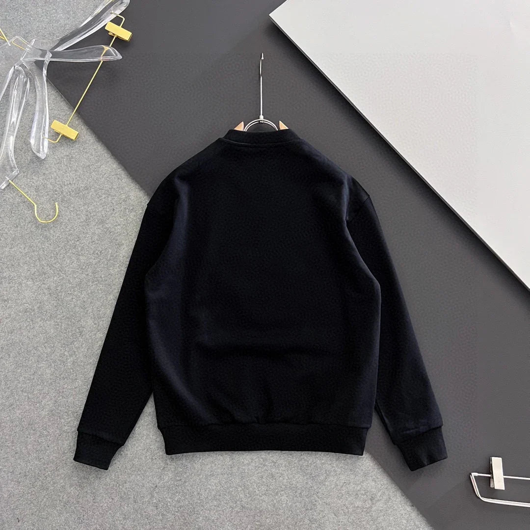 New printed pullover round neck hoodie