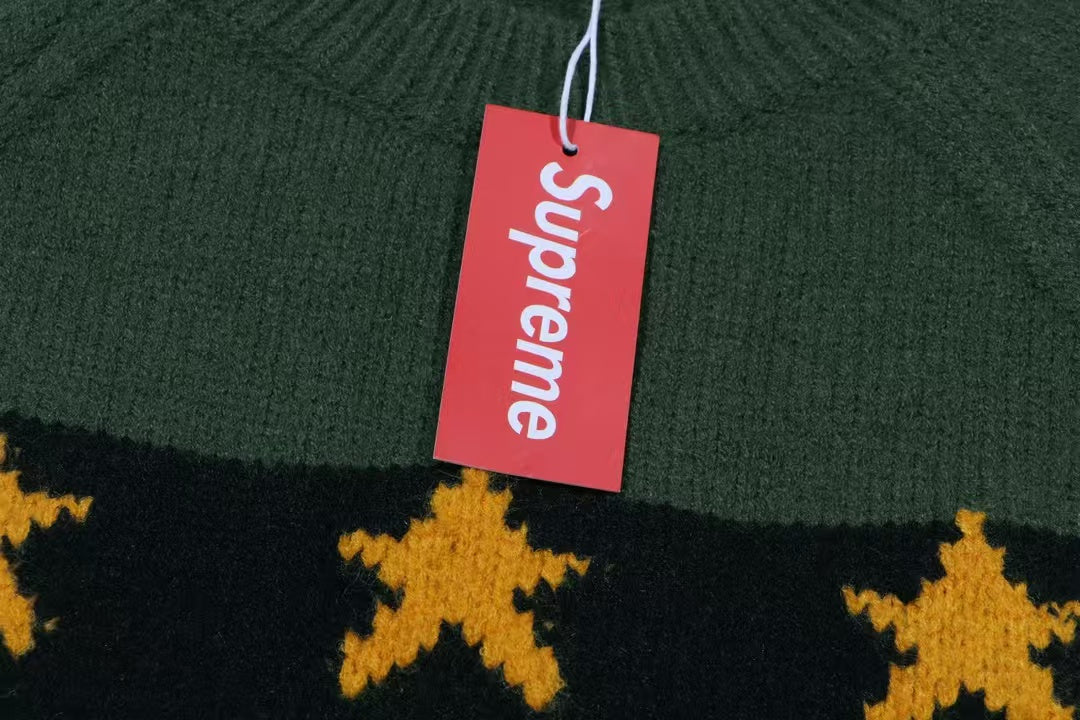 New chest striped jacquard sweater
