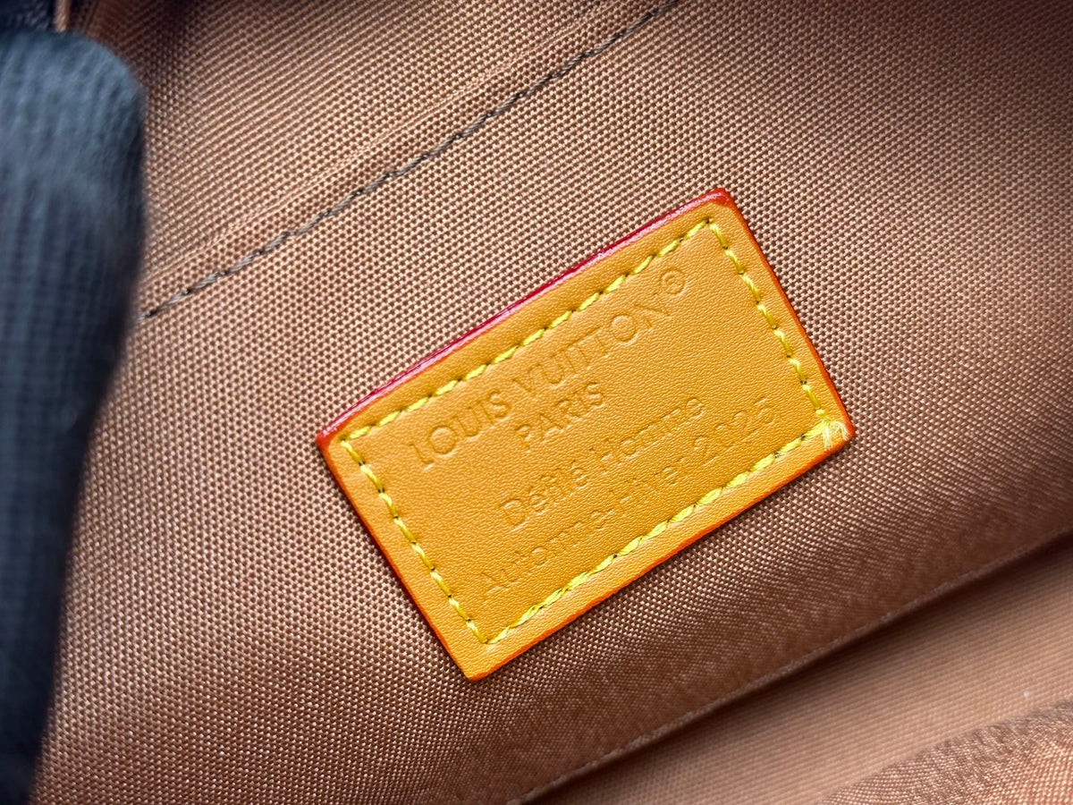 Coated canvas mailman bag