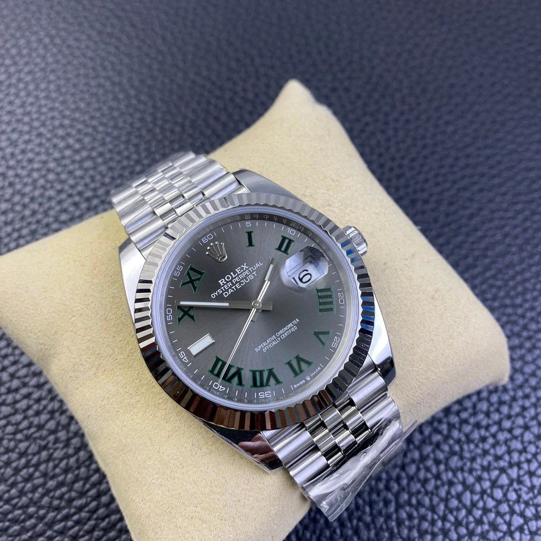 Top- Gey Silver - White 904L Steel - Automatic - 41mm