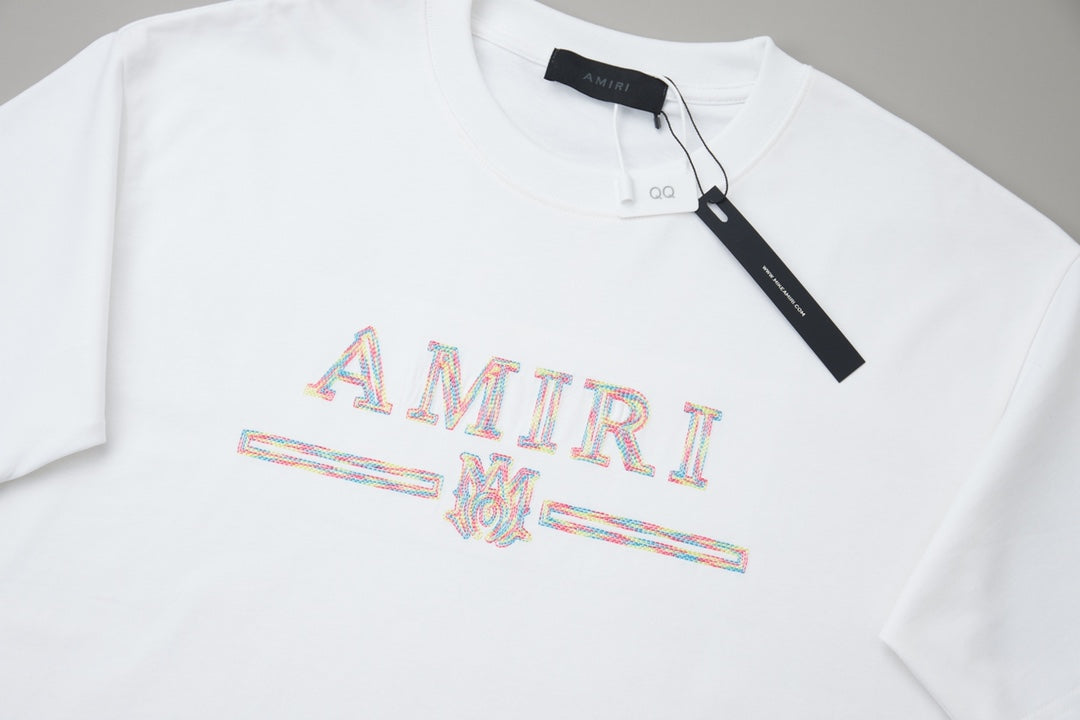 Early Spring New Embroidered Letter T-shirt