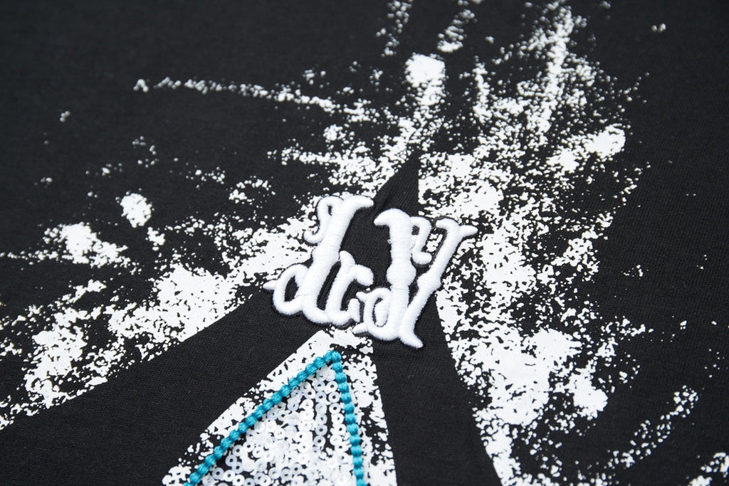 Bead Embroidered T-shirt