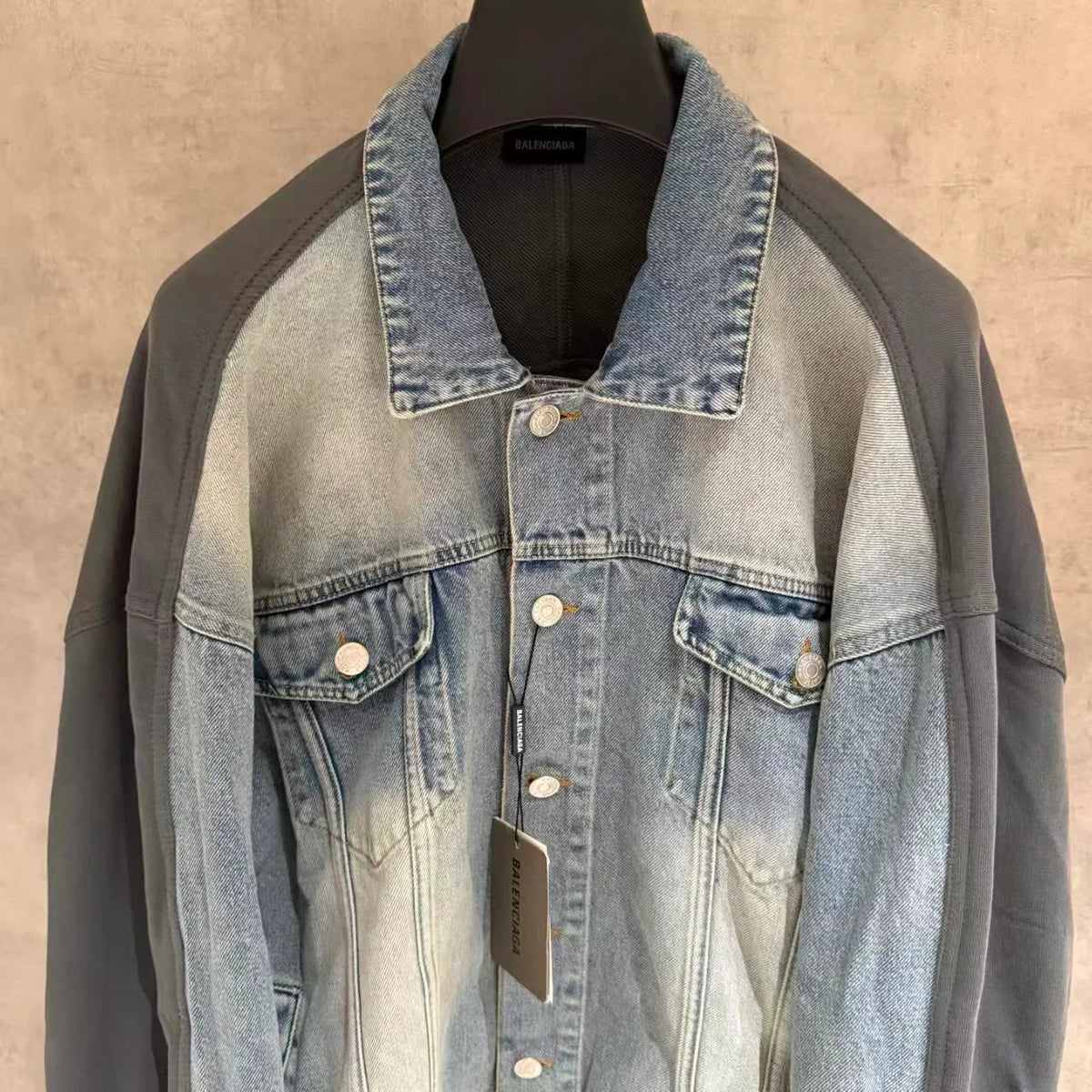 New spliced denim jacket
