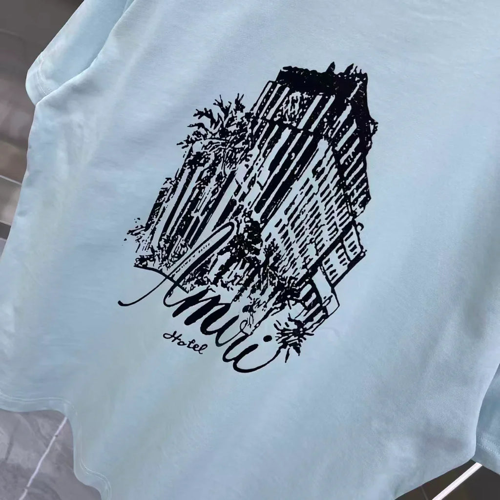 Printed short sleeved T-shirt