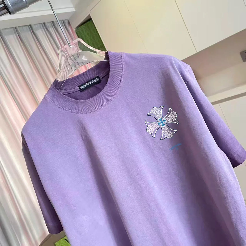 New Cross printed short sleeved T-shir