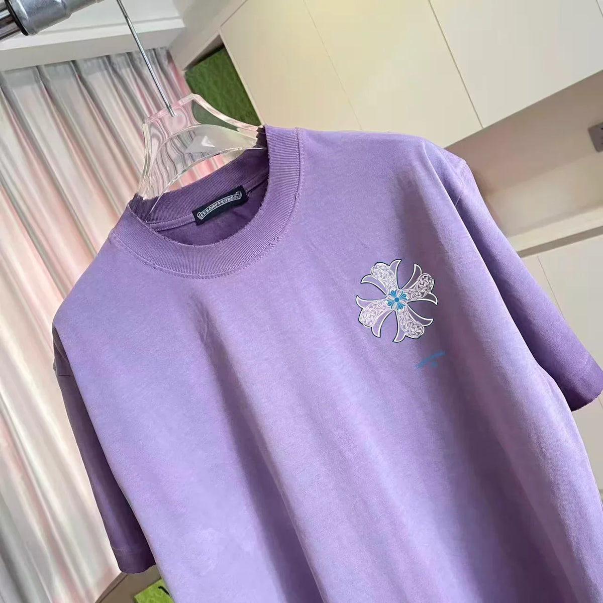 New Cross printed short sleeved T-shir