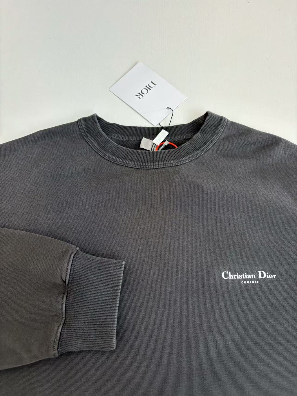 Printed round neck hoodie