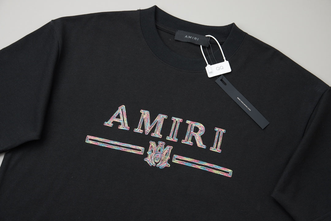 Early Spring New Embroidered Letter T-shirt