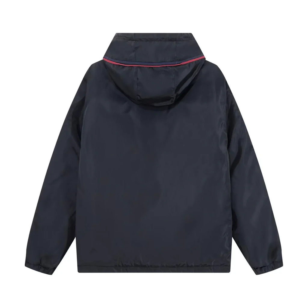 New ribbon splicing hooded jacket