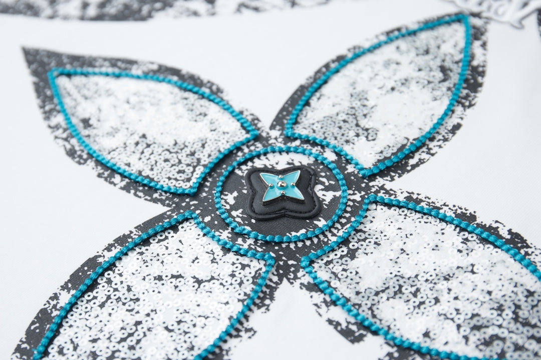 Bead Embroidered T-shirt