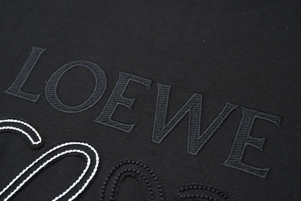 Early spring new patch embroidered letter T-shirt
