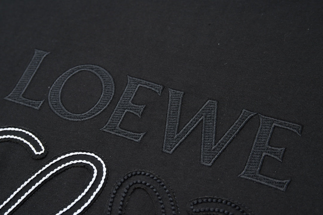 Early spring new patch embroidered letter T-shirt