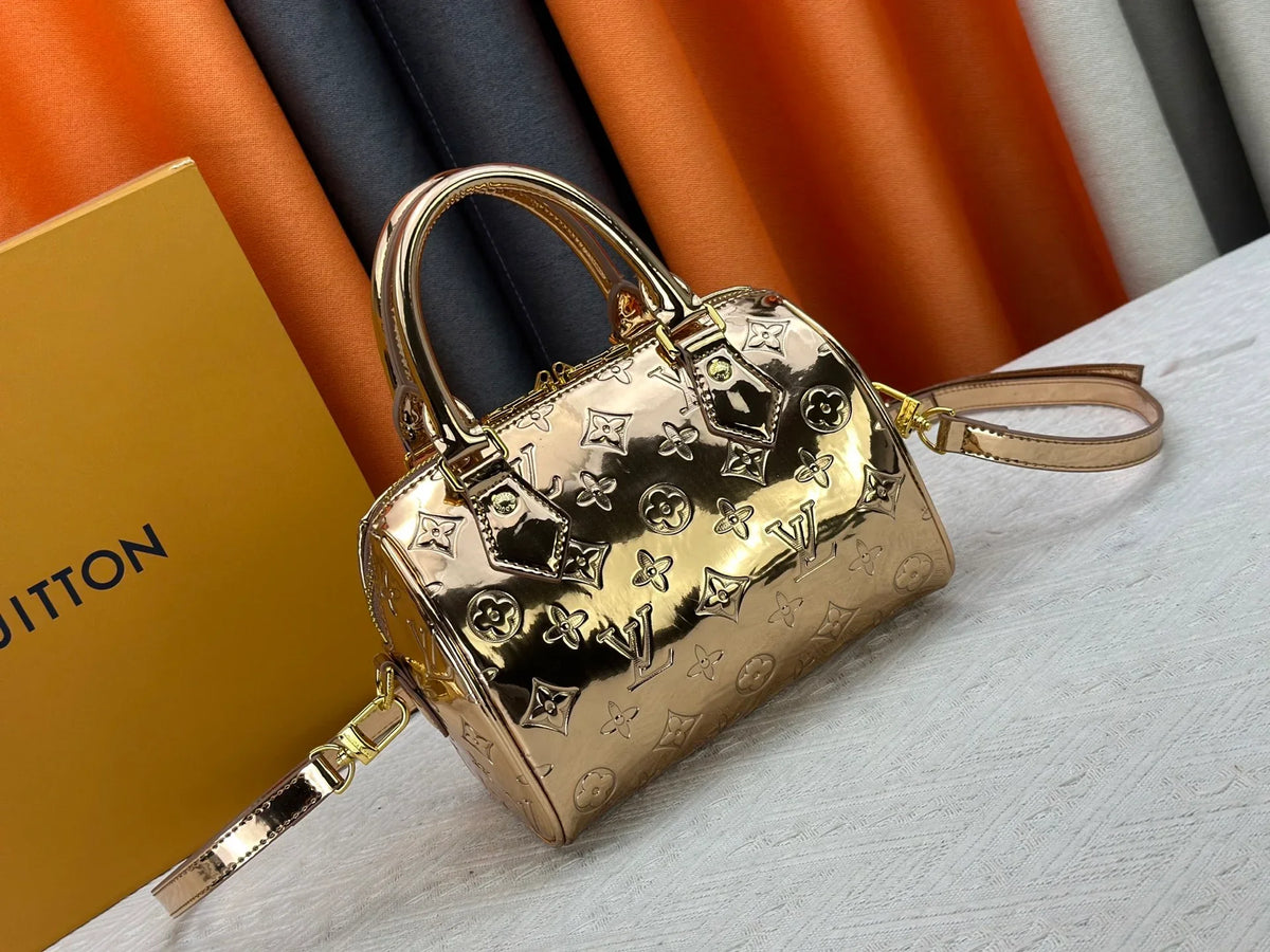 Rose gold handbag