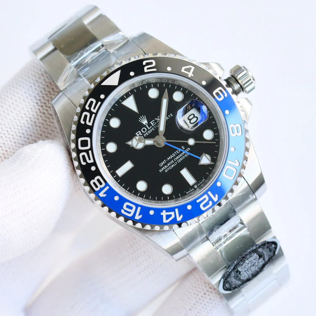 C-Factory - Blue Black- Silver 904L Steel - Automatic - 40mm