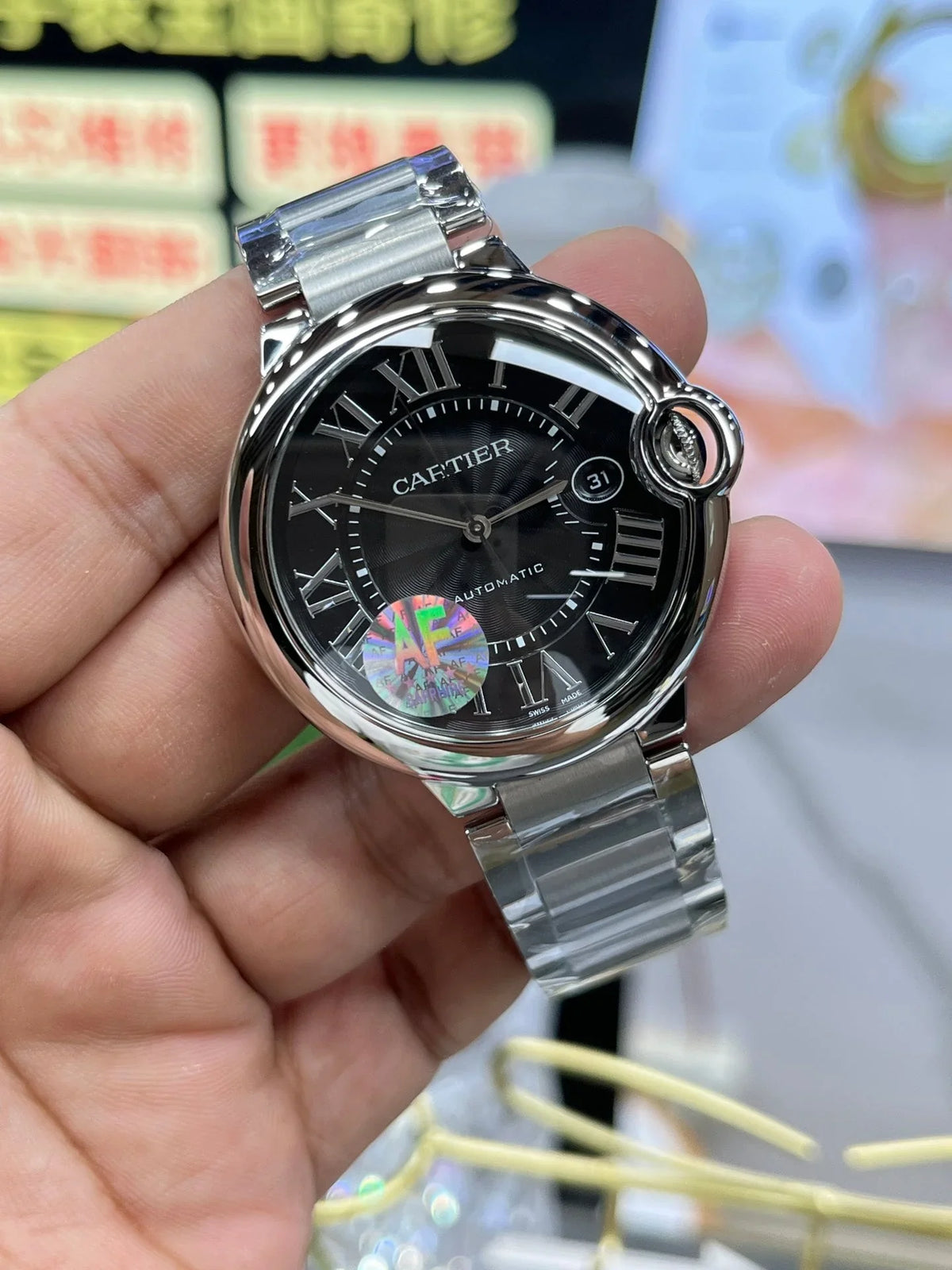 Black Dial - White 904L Steel - Automatic - 41mm