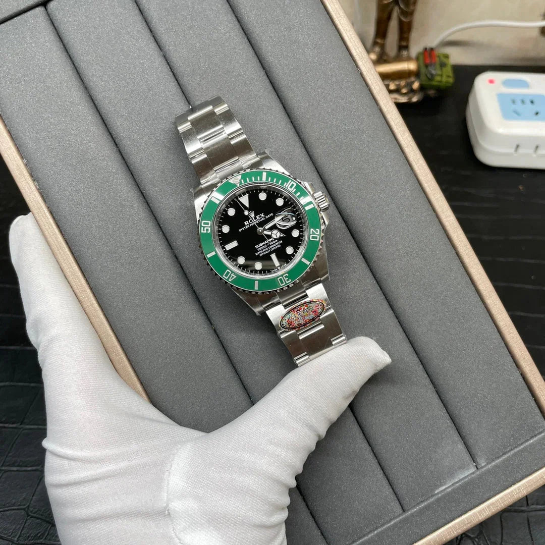 C-Factory -Black Green- Silver 904L Steel - Automatic - 41mm