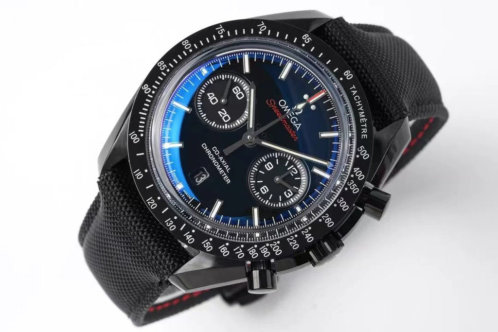 Chronograph -Moon back - Black - Black Rubber- Automatic - 44mm
