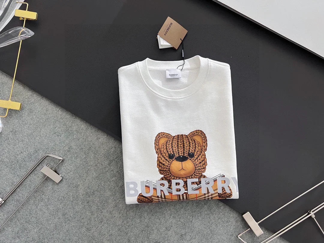 New printed pullover round neck hoodie