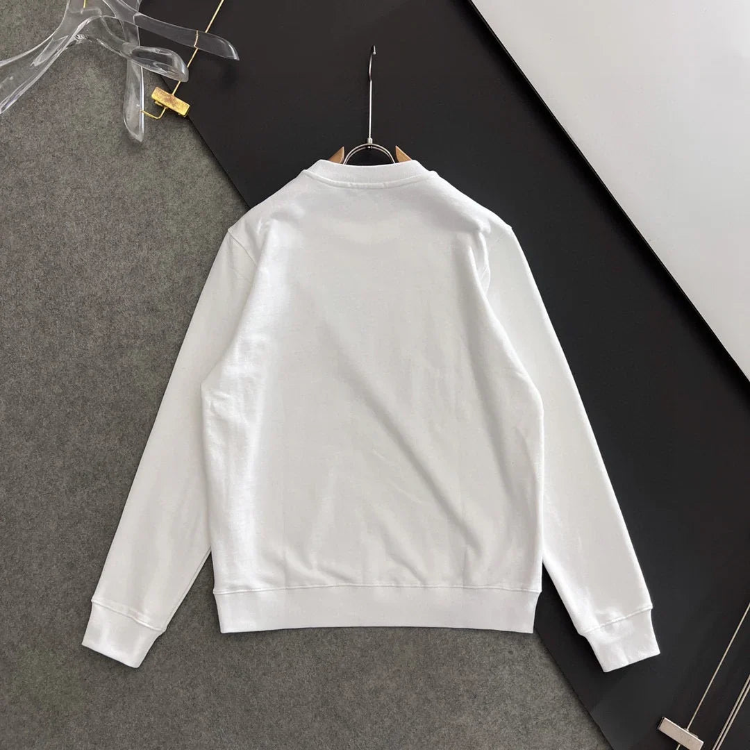New printed pullover round neck hoodie