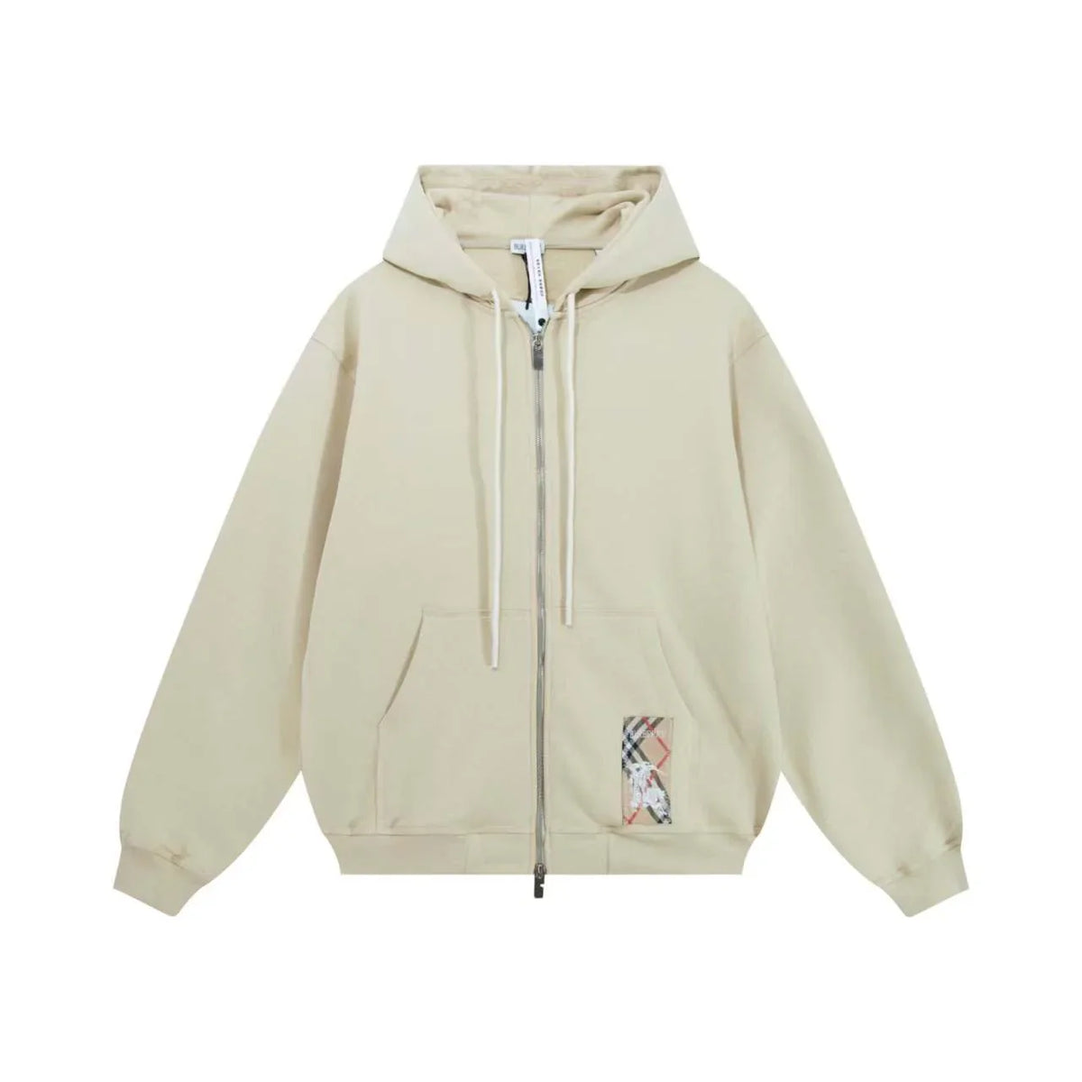 Cloth covered hooded jacket