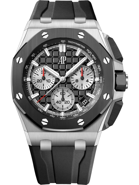 Chronograph - Ceramic Bezel - 904L Steel - Quartz- 43mm