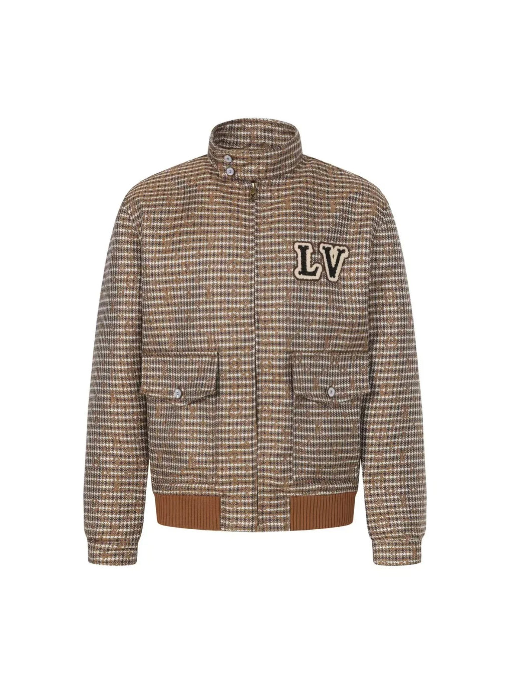 Thousand Bird Grid Old Flower Jacket Coat