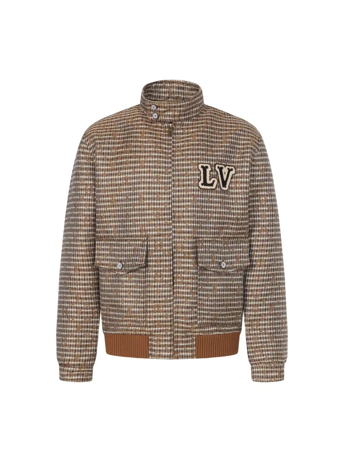 Thousand Bird Grid Old Flower Jacket Coat