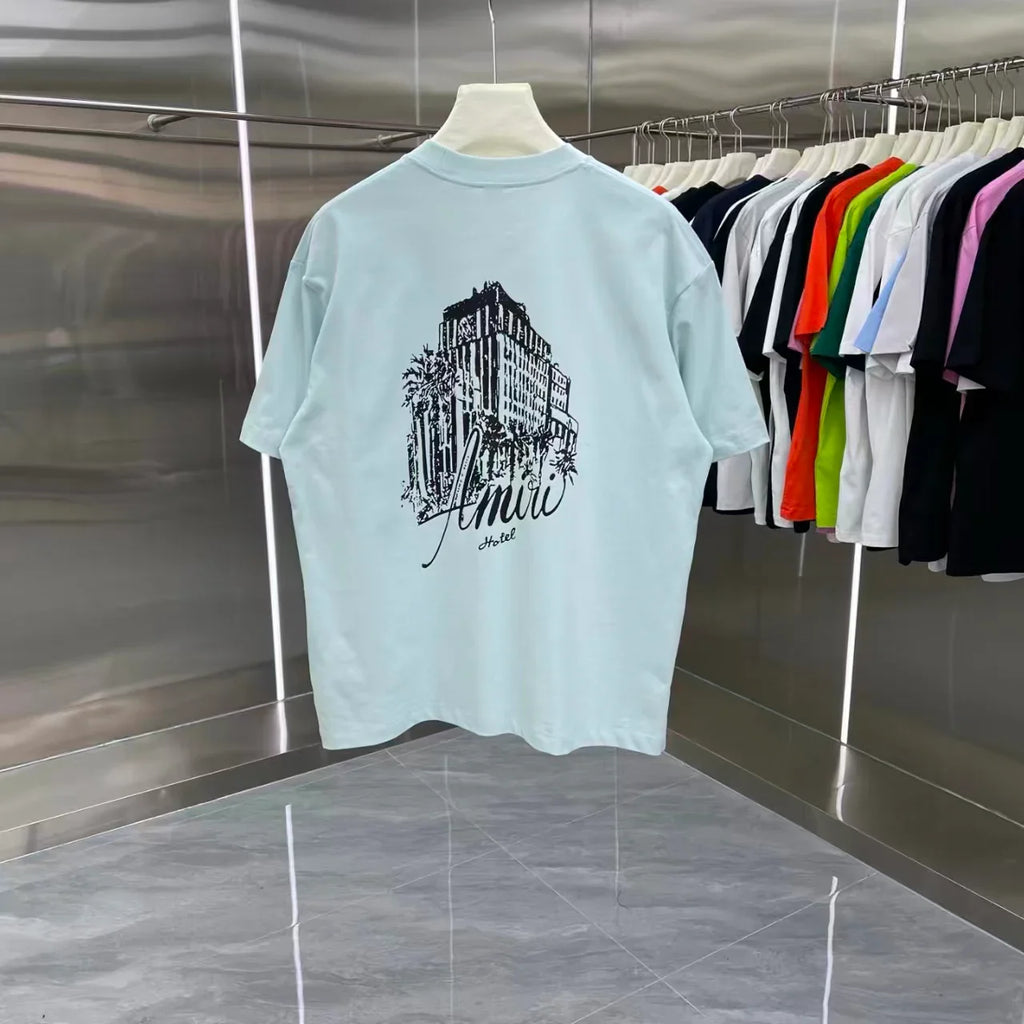 Printed short sleeved T-shirt