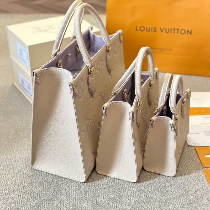 Letter Pattern Embossed Handbag