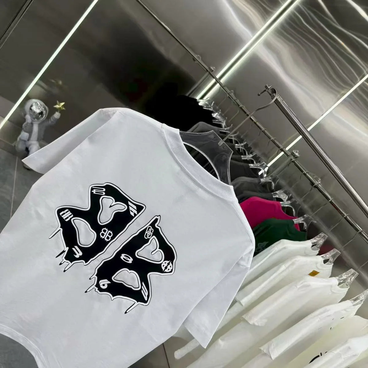 New flocking short sleeved T-shirt