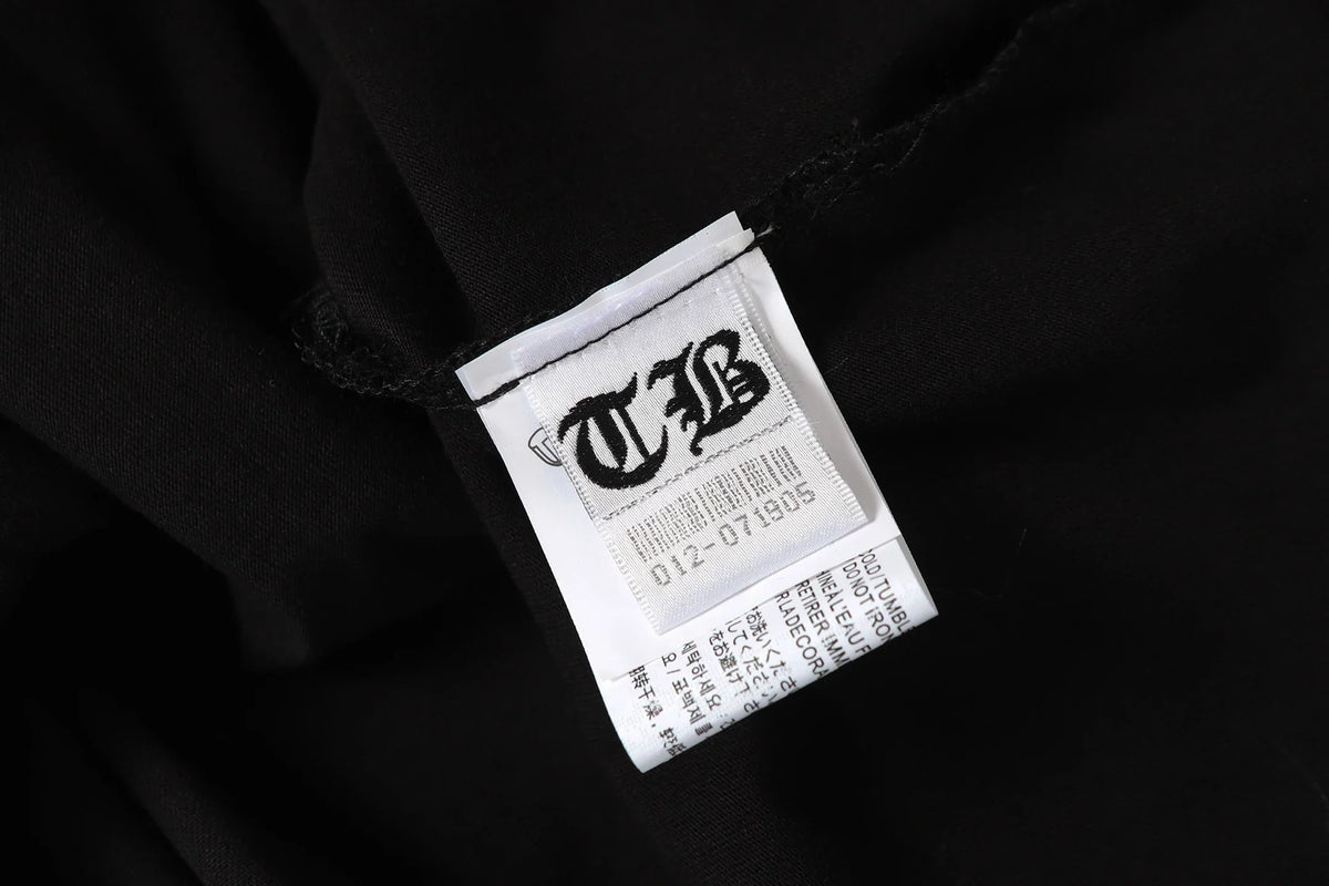 Letter printed short sleeved shirt