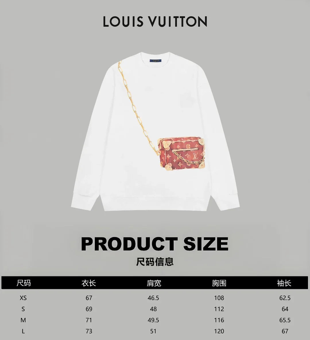 Printed looped long sleeved hoodie