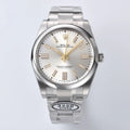 C-Factory - Silver - Silver 904L Steel- Automatic - 41mm