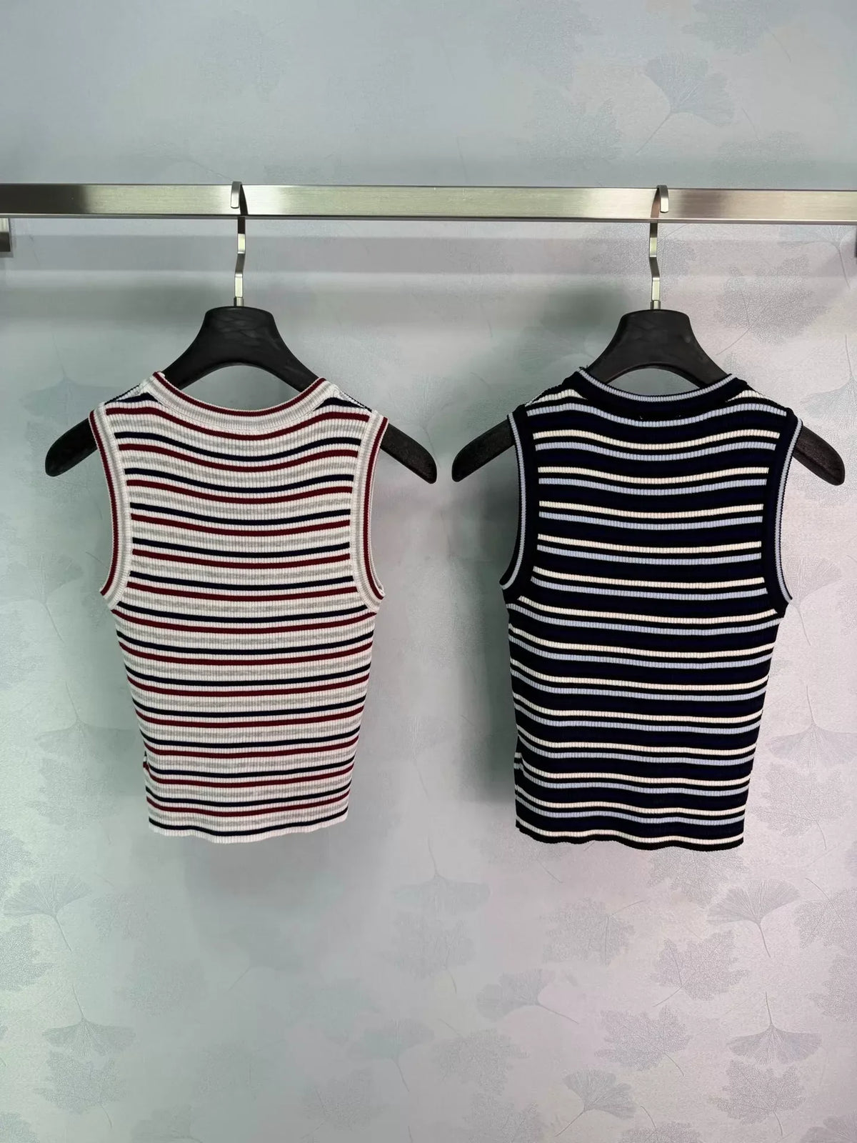 26SS New Striped Knit Vest