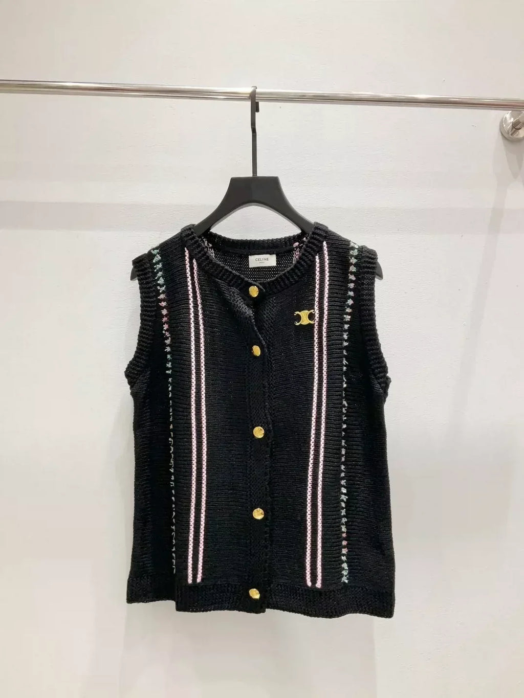 25fw Rainbow Knitted Tank Top