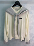 26 Early Autumn New Striped Shawl Knit Cardigan