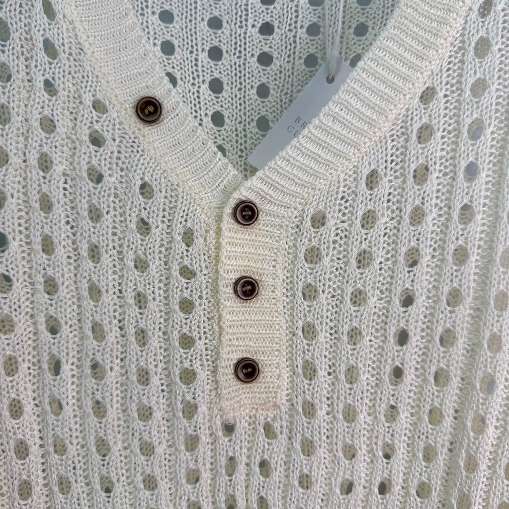 Brunello Cucinelli/26 New V-Neck Knit Top