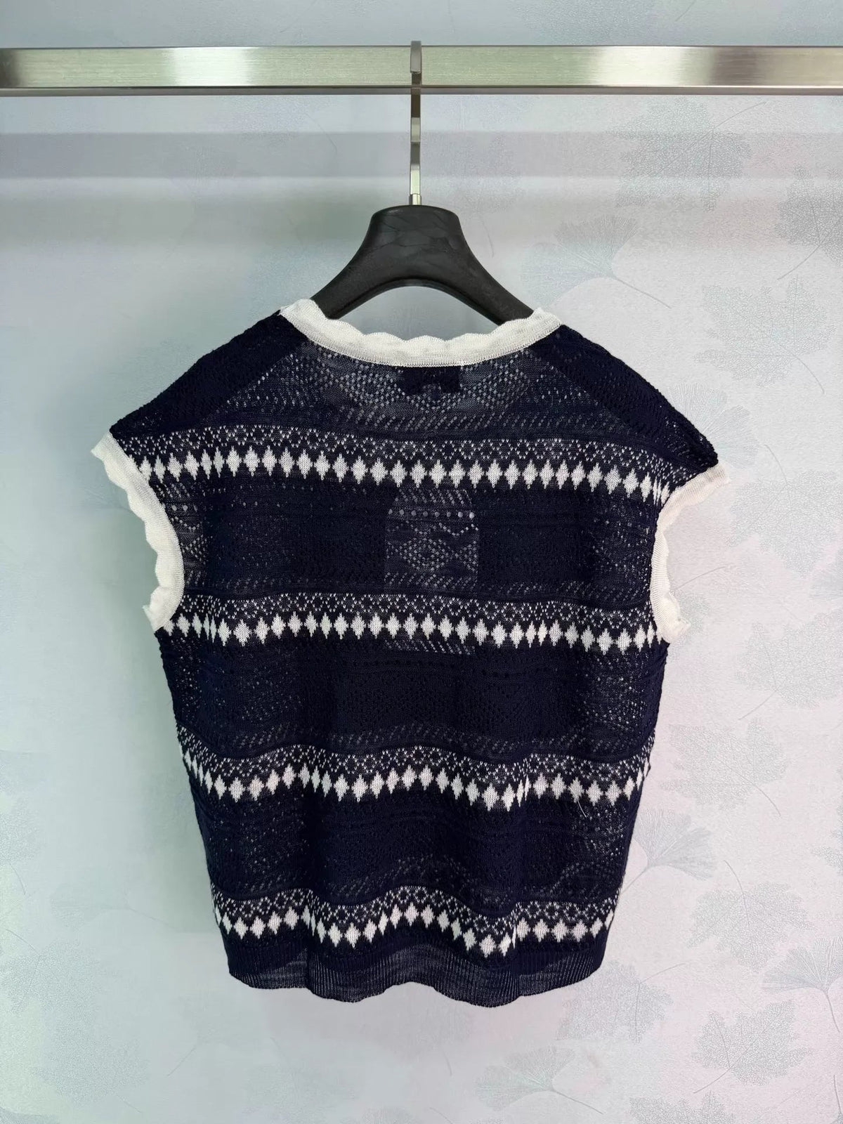 26SS New Striped Knit Vest