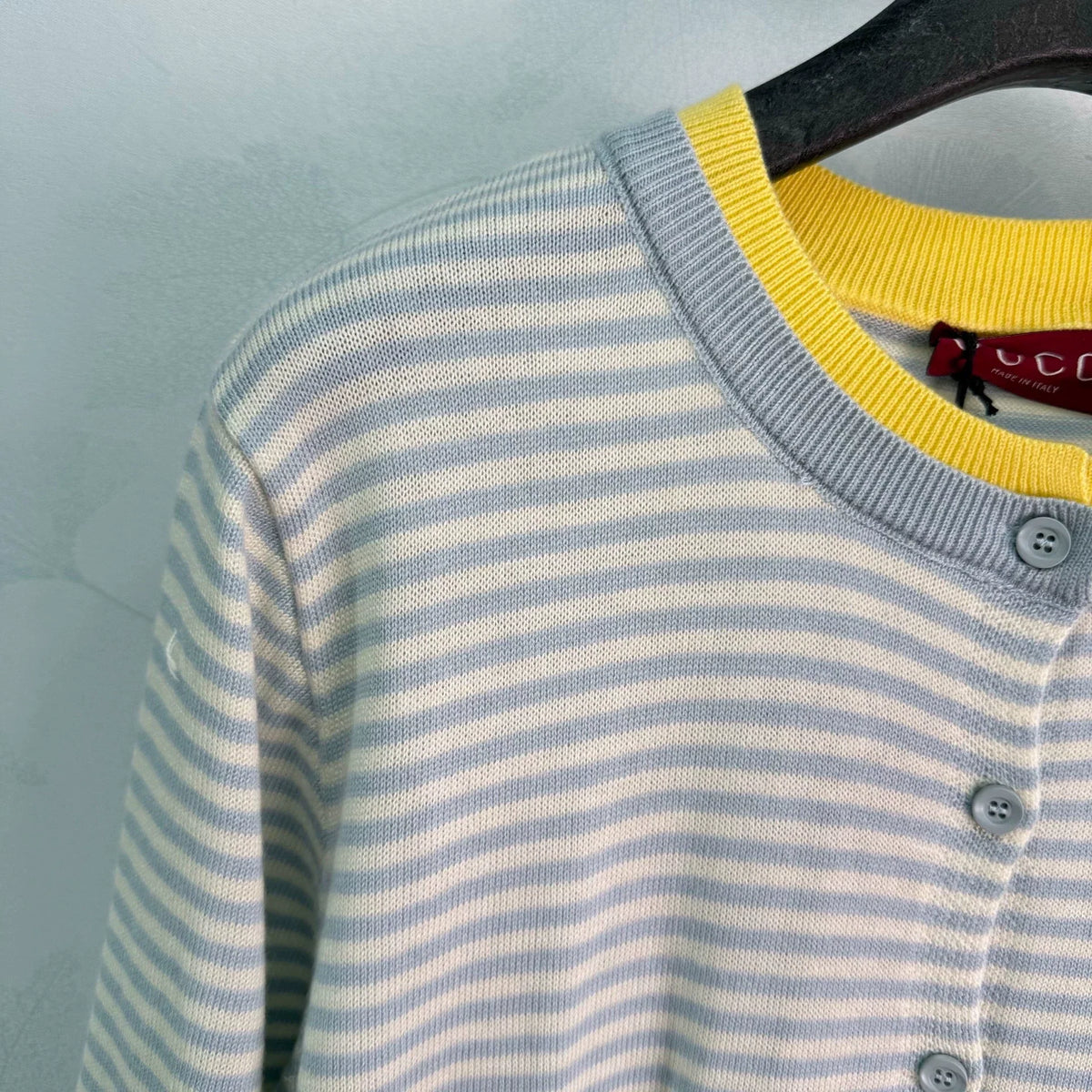 26 Early Autumn New Striped Faux Two-Piece Knit Cardigan